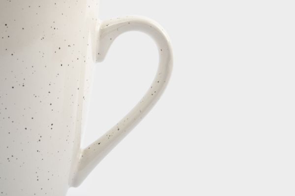 Кружка 350 мл, 2 шт, керамика, молочная, в крапинку, Viveiro ANNA LAFARG
