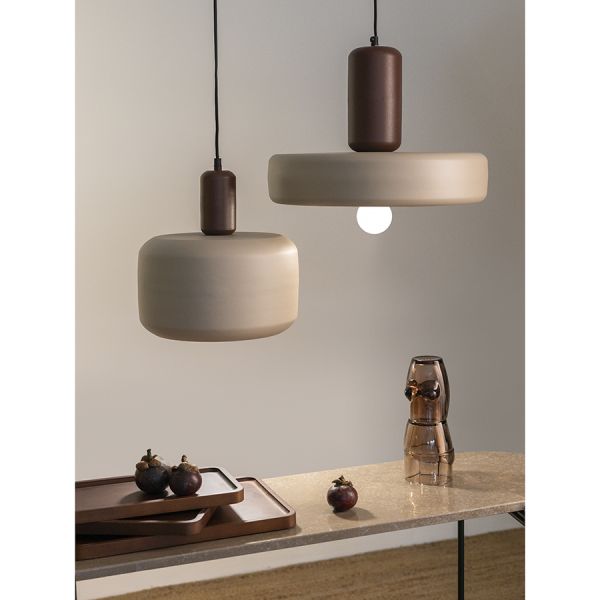 Светильник потолочный juko, D43х31 см, сливовый/бежевый Bergenson Bjorn