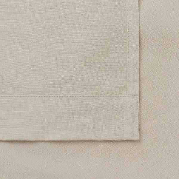 Штора из хлопка и льна бежево-серого цвета из коллекции essential, 150х290 см Tkano