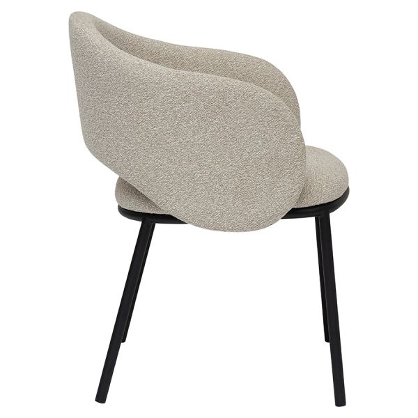 Стул coastal, букле, крем-брюле/черный Bergenson Bjorn