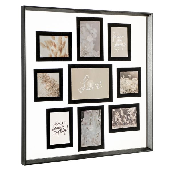 Рамка для фотографий pleasant moments, 57х57 см, белая/черная Bergenson Bjorn