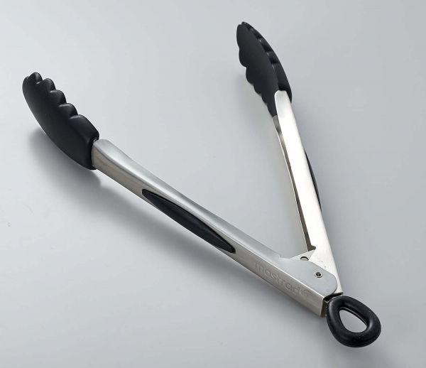 Щипцы 30 см Mastrad сталь и силикон цвет черный 