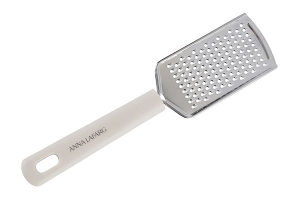 Терка 24 см, с ручкой, сталь/пластик, серо-бежевая, Universal ANNA LAFARG
