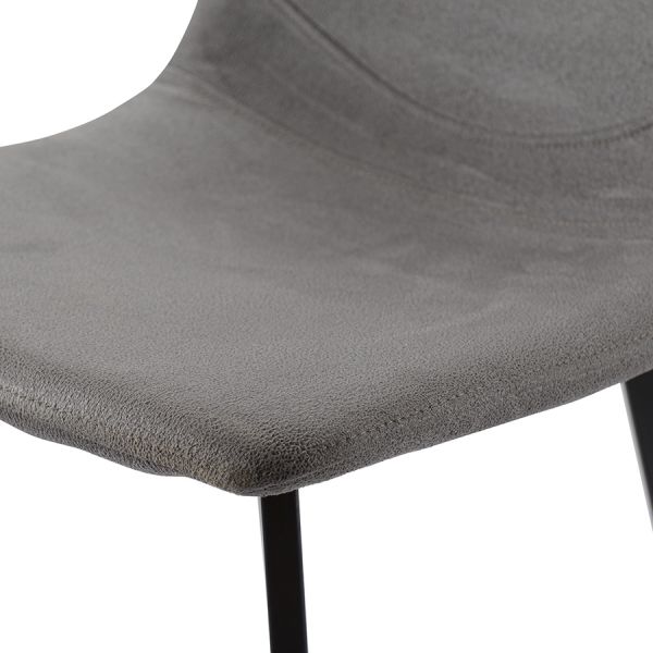 Стул барный Hugh экокожа темно-серый Bergenson Bjorn