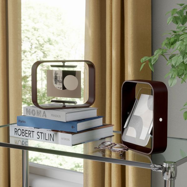 Фоторамка двусторонняя bellwood, 16х22 см, состаренный орех Umbra