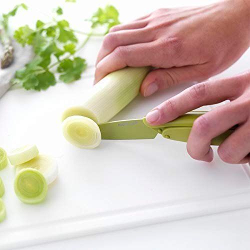 Нож 10 см для чистки овощей зеленый 