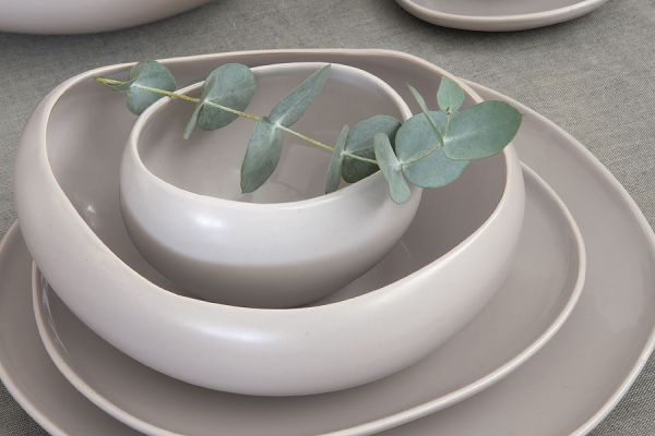 Тарелка обеденная Organica серая 27 см Easy Life