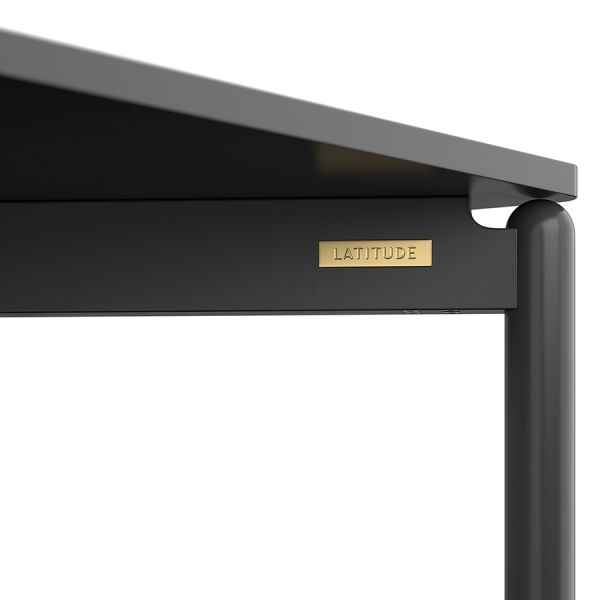 Стол обеденный saga, 75х150 см, темно-серый Latitude