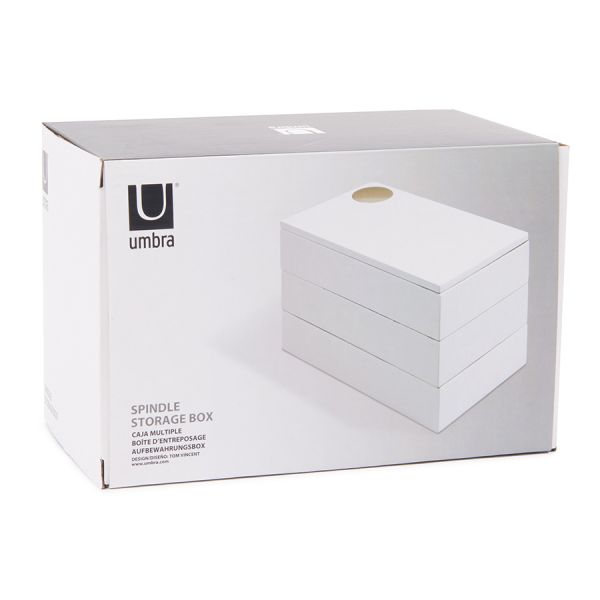 Шкатулка Spindle белая