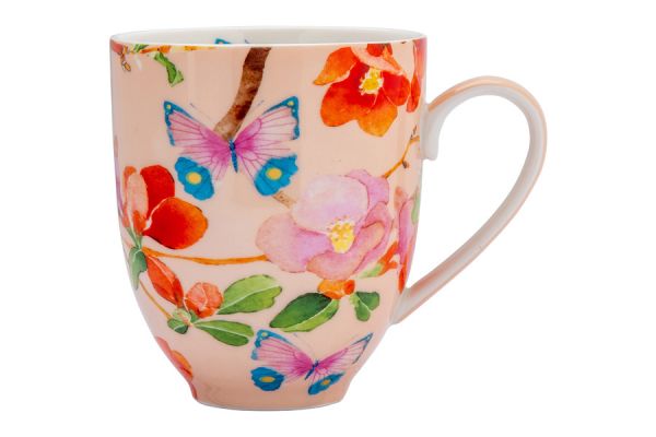 Кружка с подставкой Камелии на розовом 0,4 л Maxwell & Williams