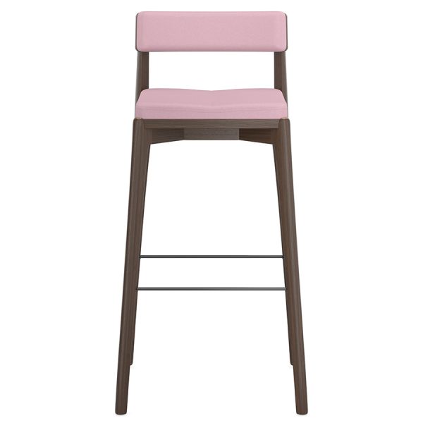 Стул барный aska рогожка орех/розовый Latitude