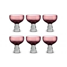 Набор креманок Fun Classy, лиловый, 0,35 л, 6 шт Pozzi Milano 1876