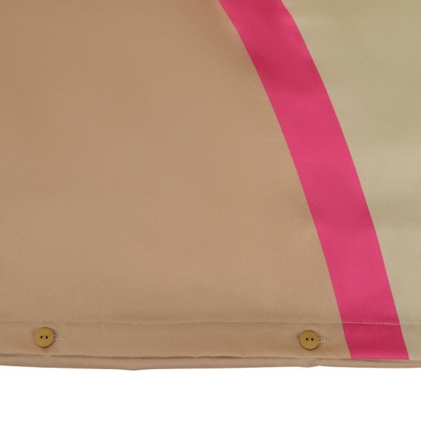 Комплект постельного белья из сатина горчичного цвета с авторским принтом из коллекции freak fruit