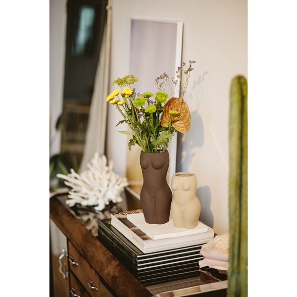 Ваза для цветов body, white, 18,8 см Doiy