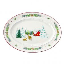 Блюдо сервировочное nordic winter из коллекции new year essential, 34,6х24 см Tkano