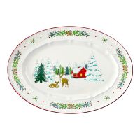 Блюдо сервировочное nordic winter из коллекции new year essential, 34,6х24 см Tkano