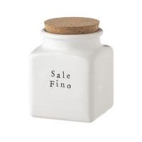 Ёмкость для соли с крышкой Bianca Easy 14.5 см, Nuova Cer, 9064/4-EAW