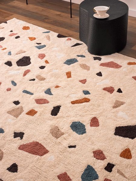 Ковер из хлопка terrazzo poetry из коллекции ethnic 160x230 см Tkano