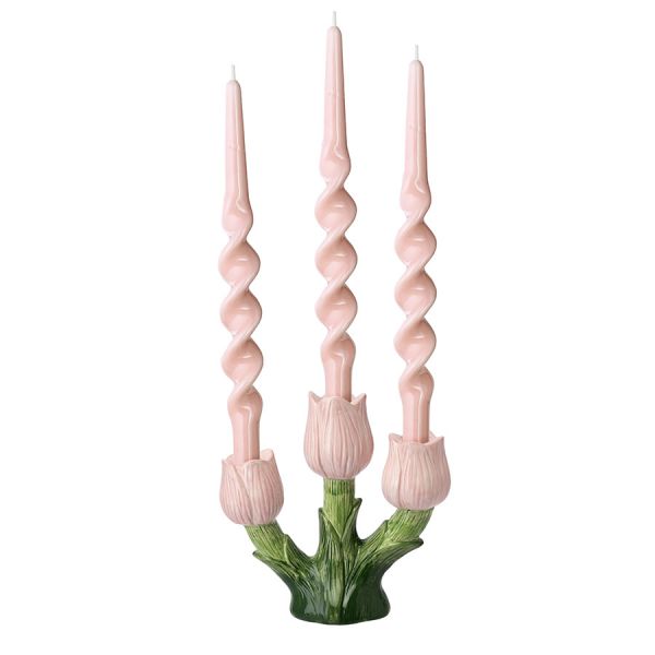 Подсвечник floret для трех свечей из коллекции blossom, 20 см Tkano
