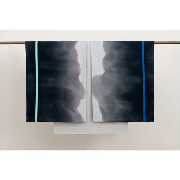 Комплект постельного белья из умягченного сатина из коллекции slow motion, mint, 200х220 см Tkano