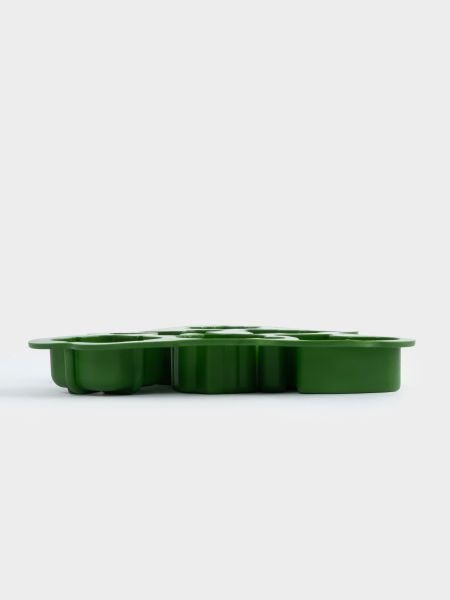 Форма для выпечки кексов 23х18 см, 6 отд, силикон, зеленая, Елка, Muffin ANNA LAFARG