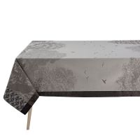 Скатерть 175х175 см, 100% хлопок, серая, FORET ENCHANTEE Le Jacquard Francais 27119