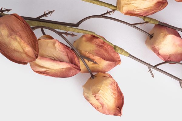 Ветка декоративная 46 см, пенопласт/бумага, Бутоны, Light autumn ANNA LAFARG
