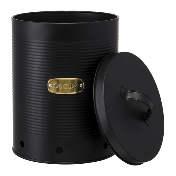 Банка для хранения овощей irmel 18х18х25,5 см, графит Smart Solutions