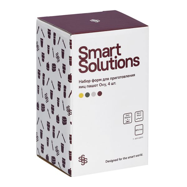 Набор форм для приготовления яиц пашот ovy, 4 шт Smart Solutions
