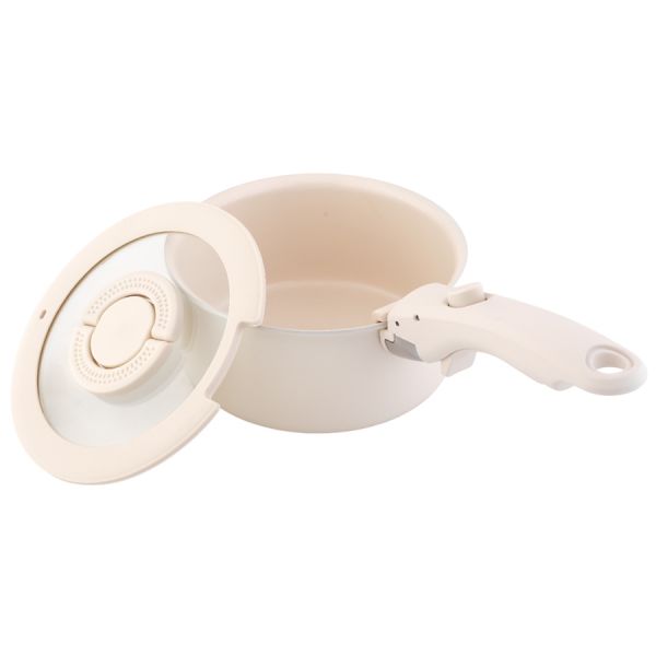 Набор посуды для приготовления со съемной ручкой smart ceramic, 7 предметов, цвета топленого молока Smart Solutions
