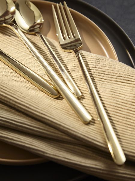 Набор столовых приборов pure на 6 персон, 24 предмета, золотистые глянцевые Liberty Jones