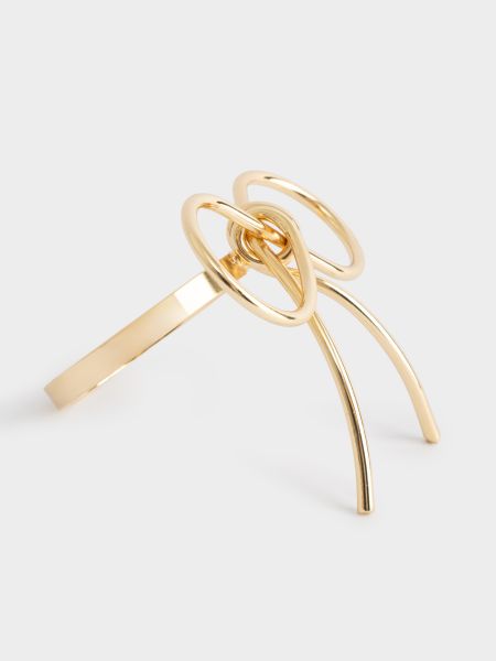 Кольцо для салфеток 5 см, металл, золотистое, Бантик, Shine ANNA LAFARG
