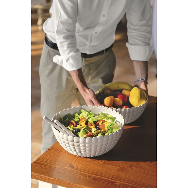 Салатница tiffany l 3 л молочно-белая Guzzini