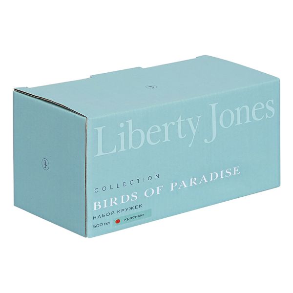 Набор кружек birds of paradise, 500 мл, красные, 2 шт Liberty Jones