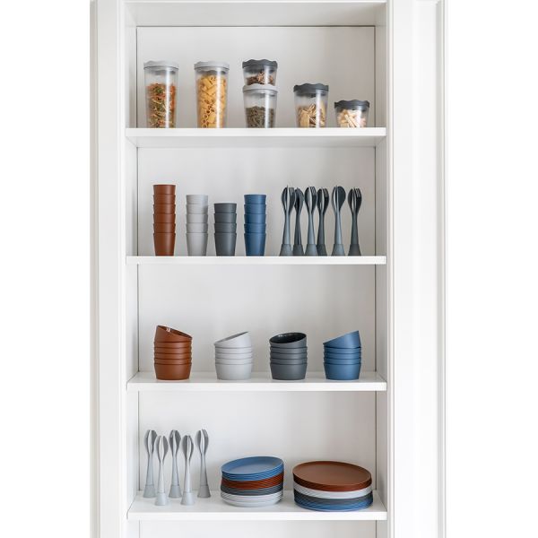 Тарелка connect organic 20,5 см темно-серая