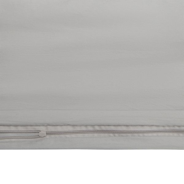 Комплект постельного белья из умягченного сатина серого цвета из коллекции essential, 150х200 см Tkano