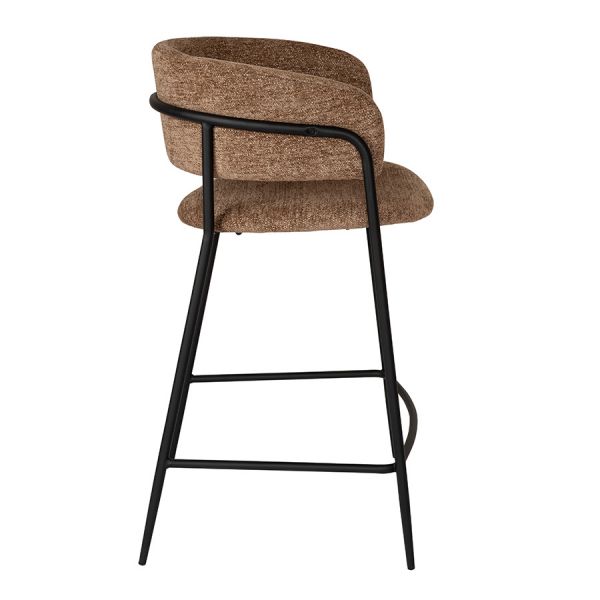 Стул полубарный helning, мягкий шенилл, светло-коричневый Bergenson Bjorn