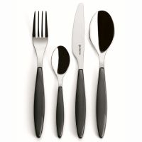 Набор из 24 столовых приборов cutlery feeling, серые Guzzini