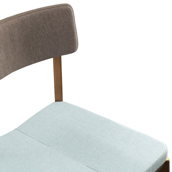 Стул aska рогожка венге/темно-коричневый/мятный Latitude