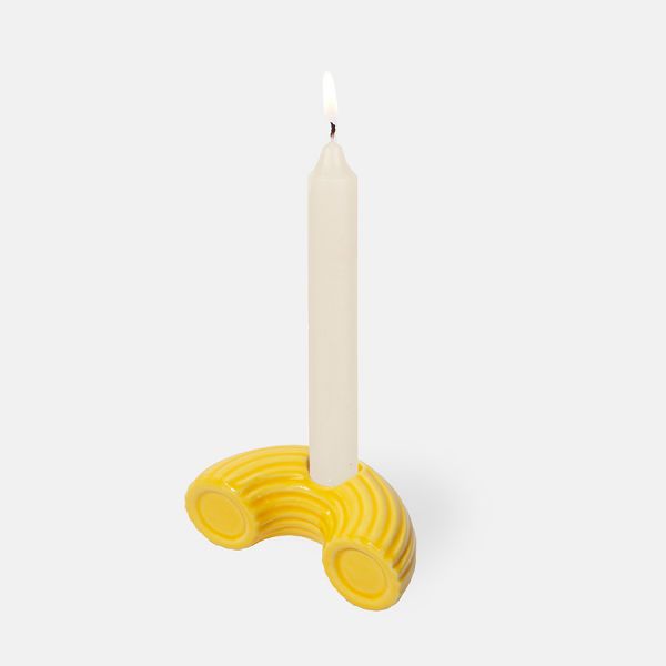 Подсвечник dolce vita, 5,5х10,5х3,7 см, желтый Doiy