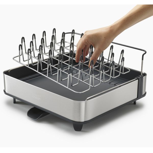 Сушилка для посуды раздвижная extend steel серая