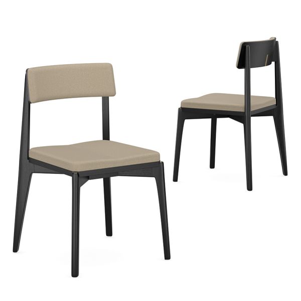 Стул aska рогожка черный/бежевый Latitude