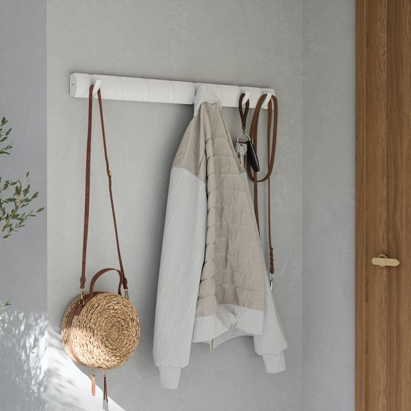 Вешалка настенная flip, 81 см, 8 крючков, белая Umbra