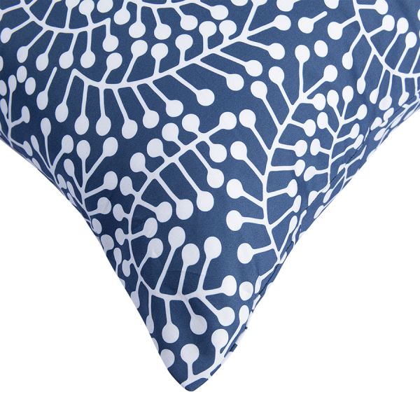 Комплект постельного белья темно-синего цвета с принтом Спелая смородина из коллекции scandinavian touch, 150х200 см Tkano