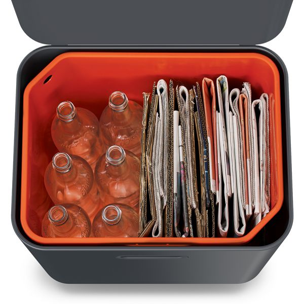 Контейнер для мусора с двумя баками Totem Max 60 л графит Joseph Joseph