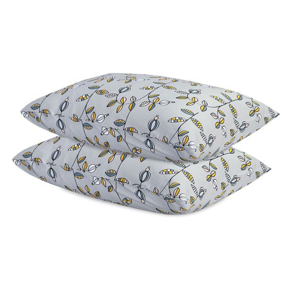 Набор наволочек 'Ягоды тайги' из премиального сатина из коллекции russian north, 50х70 см Tkano