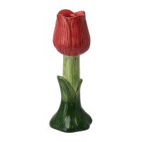 Подсвечник floret красного цвета из коллекции blossom, 18 см Tkano