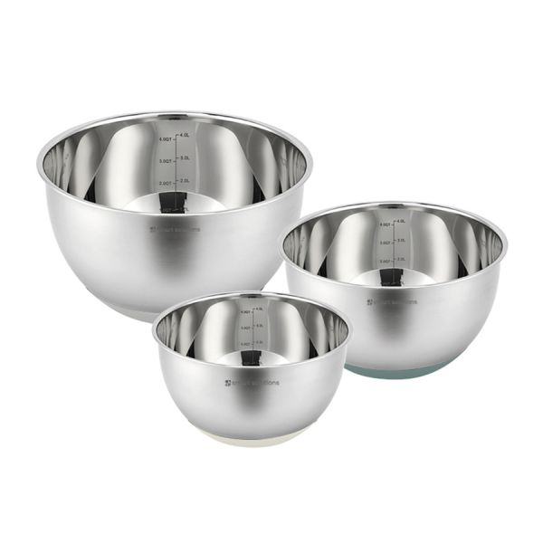 Набор стальных мисок balance с крышками и терками, 1,5 л/3 л/ 5 л Smart Solutions