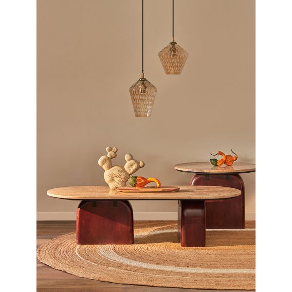 Светильник подвесной mystic aura, D19 см, янтарно-золотой Bergenson Bjorn