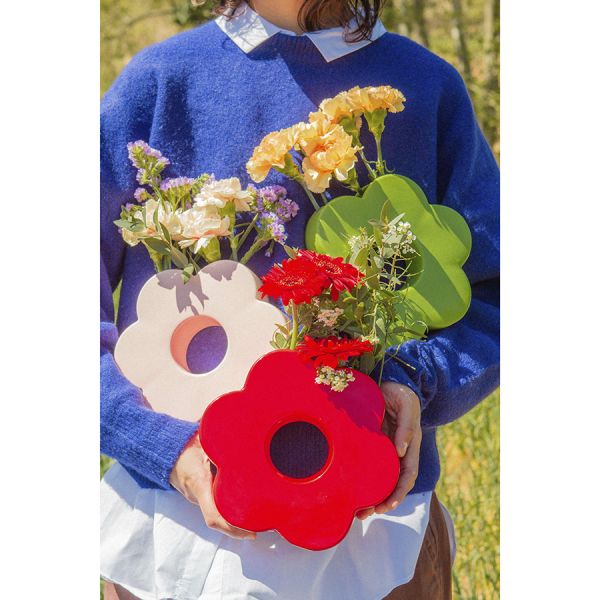 Ваза для цветов daisy, 20 см, красная Doiy